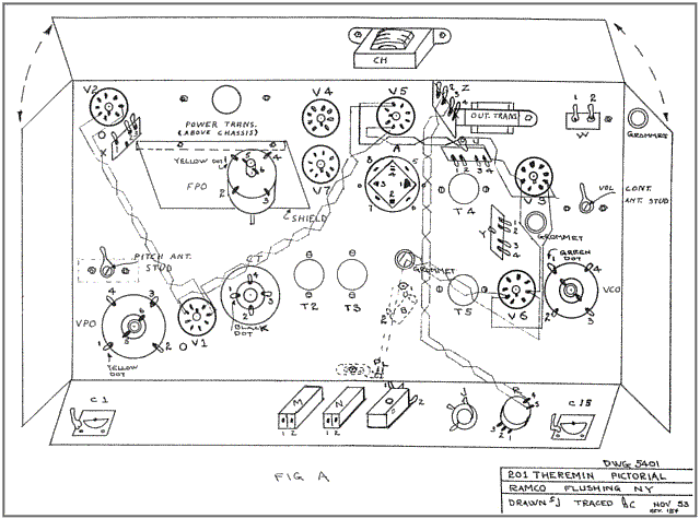 Схема Theremin Model 201