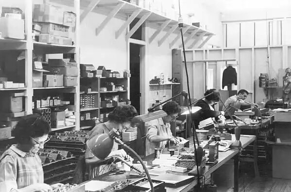 Сборочный цех фабрики 1967 год